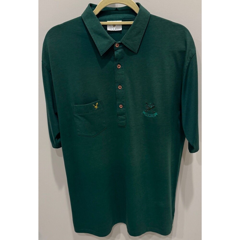 Inverness Golf Club 1883 Scotland - Lyle & Scott Golf Shirt - Men's XL - Green